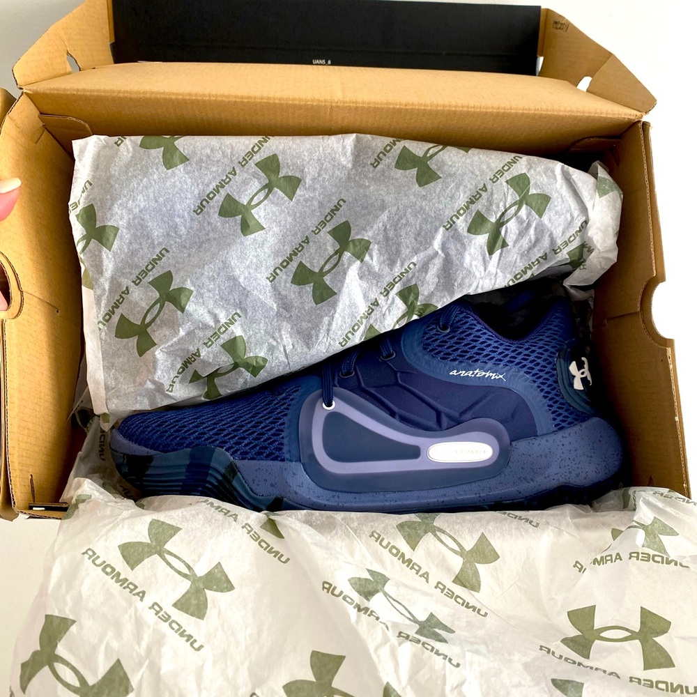 Under Armour Navy & Dark Blue Men's Athletic Training Shoes